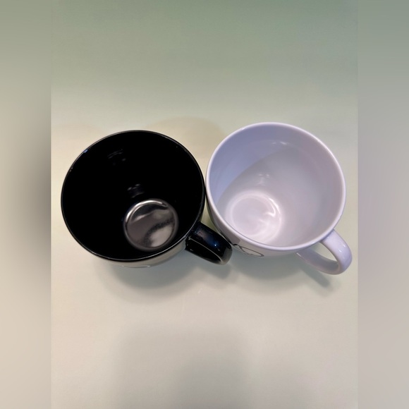 Mr. and Mrs. Black and White Disney Mickey and Minnie coffee Mugs - Picture 2 of 3